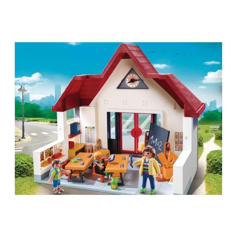 Amazon.com: Playmobil 6865 City Life School House with Moveable